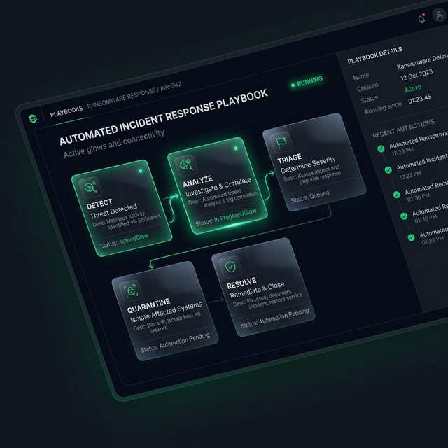 Automated Response Playbooks