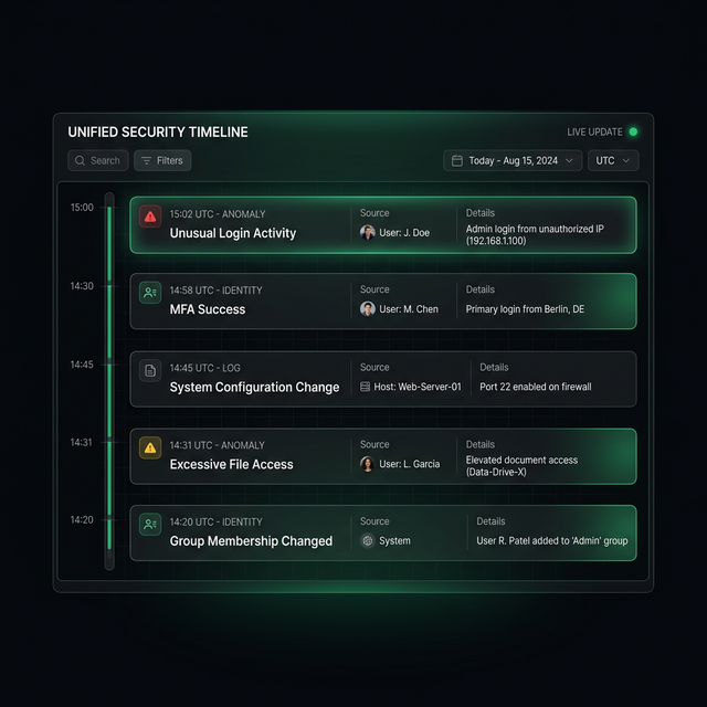 Unified Security Timeline